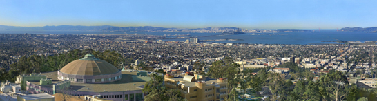 Panorama of the Bay Area from Berkeley Lab